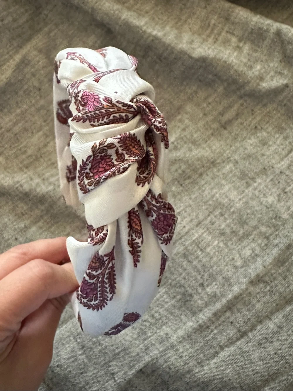 J. Crew Printed knot headband